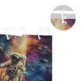 thumbnail image 5 of Yayeee Shower Curtain with Hooks 72"x72" Waterproof Fabric Bathroom Hanging Decor, Astronaut in Space Pattern, 5 of 5
