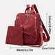 thumbnail image 3 of 2PCS Juego De Mochila Convertible De Pana, Versátil Bolsa Escolar, Mochila Y Bolso Para Viajes Para Mujer, 3 of 3