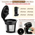 thumbnail image 3 of 5 Pack Ninja Reusable Coffee Pods: Reusable K Cups for Ninja Coffee Maker - Refillable Coffee Filters for Ninja DualBrew Pro CFP201 CFP300 CFP301 CFP305 CFP307 CFP400, 3 of 5