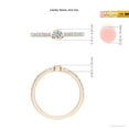 thumbnail image 5 of ANGARA Natural Oval Diamond Solitaire Ring in 14K Rose Gold for Women (Size-4x3mm| Color-H| Clarity-SI2) | April Birthstone, Birthday, Anniversary, Jewelry Gift for Women | Natural Diamond Ring, 5 of 9