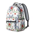 thumbnail image 2 of Pioneer Flower Floral Print Pattern Backpack for School, Cute School Bag with Adjustable Shoulder Straps and Padded Back, 15.3"x11"x7.1", 2 of 5