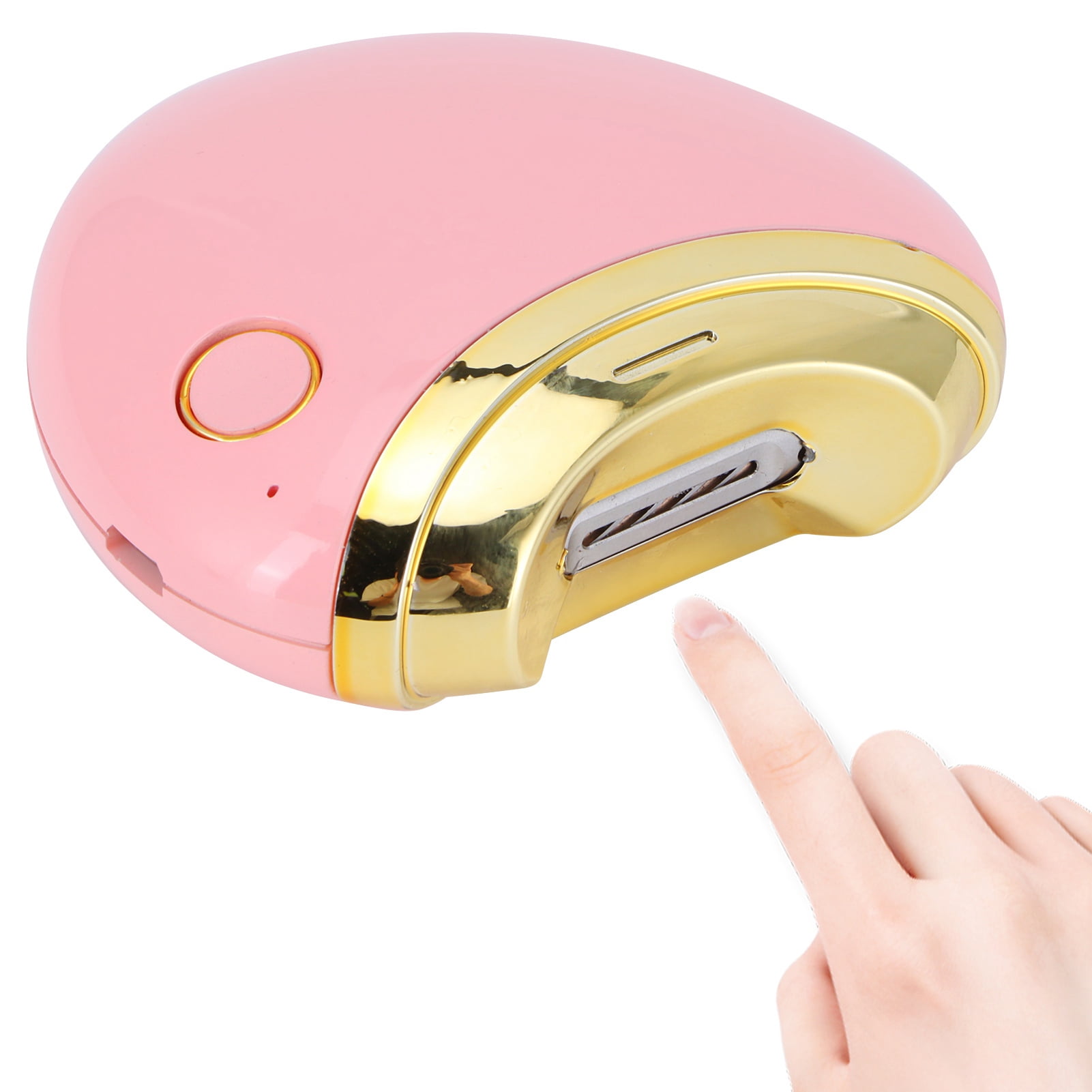LAZIOEGR Electric Nail Clipper for Kids and Elderly, Automatic Fingernail Trimmer with USB Charging, Portable Manicure Tool Set (3.07x3.15 inches / 7.8x8 cm), Pink