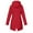 Red, variant on Aoochasliy Women's Plus Size Coats Winter Outerwear Clothes Solid Jacket Outdoor Hooded Windproof Loose Coat for Home Casual Work Play