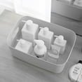thumbnail image 4 of 1 Set 3pcs Cajas de almacenamiento multifuncionales de almacenamiento de hogares multifuncionales (gris), 4 of 5