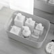 thumbnail image 4 of 1 Set 3pcs Cajas de almacenamiento multifuncionales de almacenamiento de hogares multifuncionales (gris), 4 of 5
