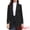 Black, variant on DARING DIVA Women's Business Button Down Notch Collar Dressy Blazer Jacket XS Black