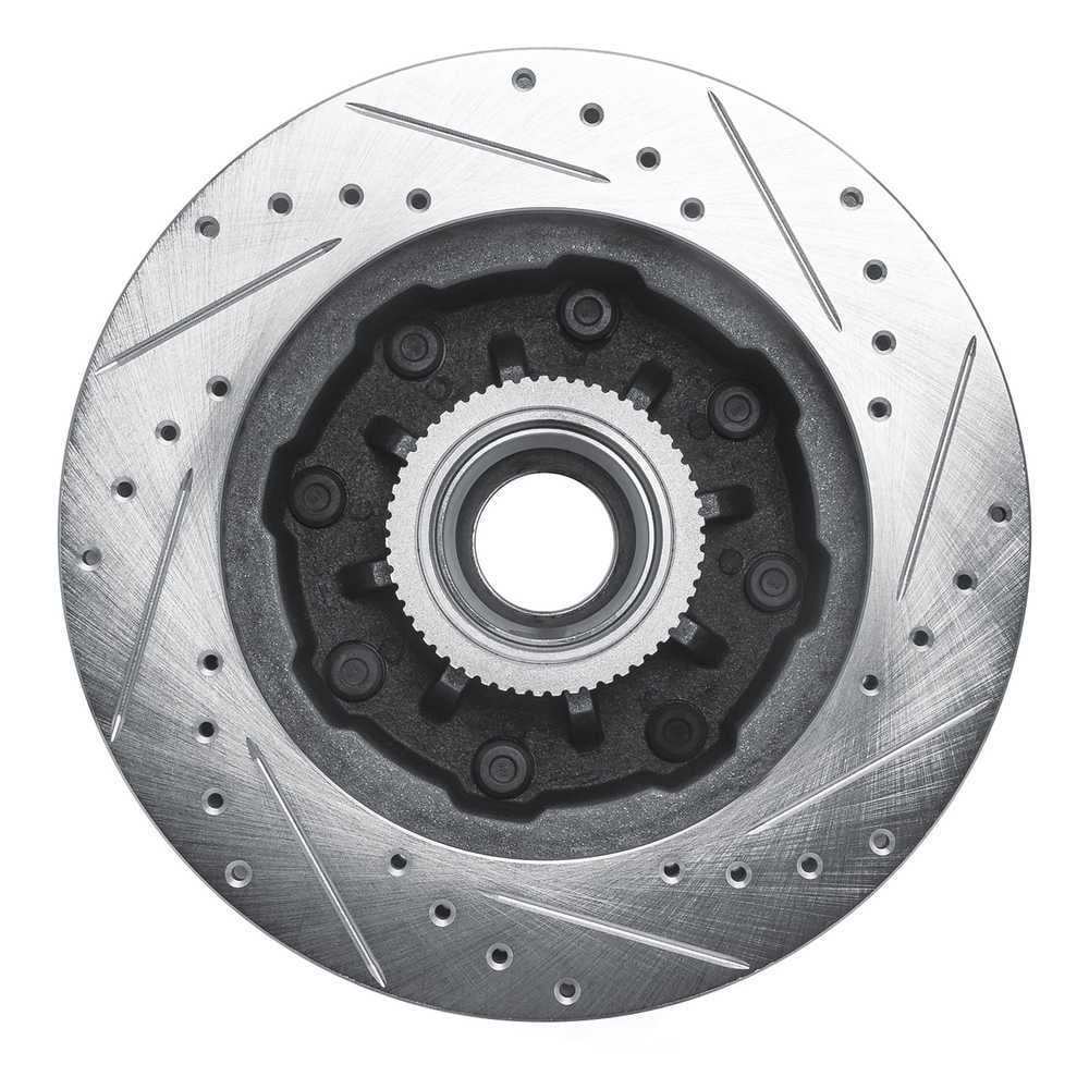 Dynamic Friction Company 631-48021L DFC Brake Rotor - Drilled And Slotted - Silver