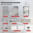 thumbnail image 6 of Brand Man Argentine Santa Maria Grill, Wood & Charcoal BBQ Grill with Asado Tools, Adjustable Height, Ash Grease Collector for Backyard Patio, 6 of 8