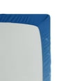 thumbnail image 2 of Ambesonne Ocean Fitted Sheet, Modern Sail Boat on Sea, Twin Size, Sky Blue and White, 2 of 2