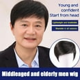thumbnail image 4 of Wartleves Hombres Cabello Corto Cabeza Para Cabello Pc Peluca Masculina Pc Pelucas Para Hombres ть γγ, 4 of 6