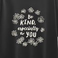 thumbnail image 3 of Instant Message - Be Kind Flowers Short Sleeve Boxy Graphic T-Shirt, 3 of 6