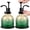 Elegant Gradient Green, variant on GIRACOA 2 Pack Vintage Soap Dispenser with Pump, 8 oz Glass Refillable Soap Dispenser with 2 Non-Slip Pads for Bathroom & Kitchen Sink