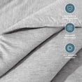 thumbnail image 3 of Bare Home Down Alternative Comforter Set - 2-Pieces - All Seasons - Twin/Twin-XL, Heather Pewter, 3 of 6