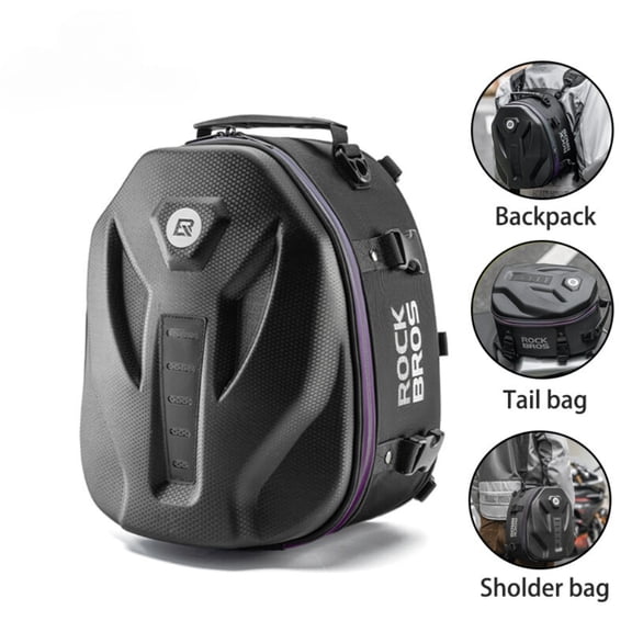 ROCKBROS Motorcycle Tail Bag Hard Shell Multi-functional 12.5L Storage Bag