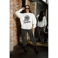thumbnail image 5 of Women's Gameday Couture  White Las Vegas Raiders Script Logo Oversized Premium Fleece Pullover Sweatshirt, 5 of 7