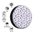 thumbnail image 4 of Sikiie Lavender Flowers PVC Leather Spare Tire Wheel Cover Spare Tire Cover, for Car Truck SUV Camper Trailer Universal Fit(14-17in)-17 inch, 4 of 6
