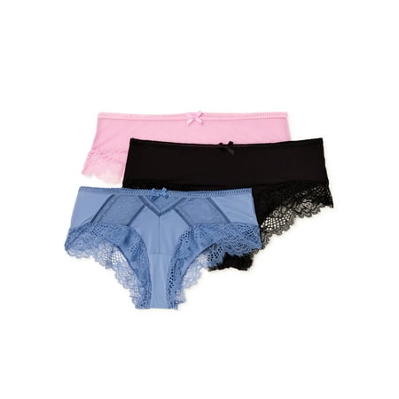 

Secret Treasures Women s Cheeky Panties 3-Pack