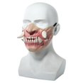 thumbnail image 4 of Cubierta De Cara De Halloween Látex Media Cara Hueso Cubierta De Cara De Miedo Cosplay Accesorios Decorativos Advancent HA036759-00, 4 of 6