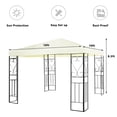 thumbnail image 5 of Canddidliike 10 x 10 Feet Patio Gazebo Canopy Tent Garden Shelter for Outdoor Patio Backyard Garden Lawn Sun Shade, 5 of 9