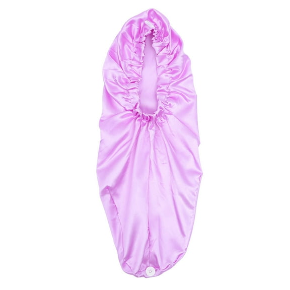Howooi Satin Cloth Sleep Night Sleep with Button for Long Braid Dreadlocks Hair