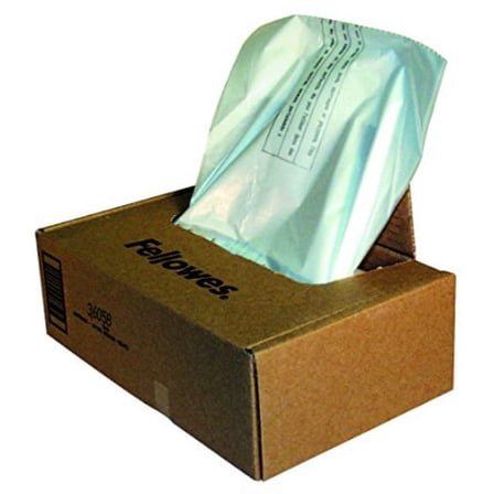 fellowes shredder bags office storage container (3605801)