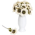 thumbnail image 3 of 6/12Pcs Artificial Sunflowers Long Stem Silk Fake Sunflower Large Fake Sunflower Decoration for Home Wedding Party Vase Floral Arrangement Décor, 3 of 7