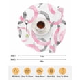 thumbnail image 6 of 15 Inch Round Placemats Set of 4, Pink Grey Non Slip Heat Insulation PP Table Mats, Geometric Circle Modern Abstract Simple Art Washable Place Mats for Kitchen Dining Party Table Decor, 6 of 7