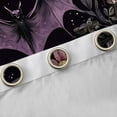 thumbnail image 4 of Homewish Boho Gothic Bat Blackout Curtains Set of 2 (52x84 Each) for Teens, Groovy Flower Botanical Window Curtains, Mystic Moon Galaxy Curtains and Drapes, Window Curtains Decor, 4 of 6