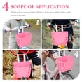 thumbnail image 3 of OULII Pink Waterproof Rectangular Bike Basket 1Pcs for Childrens Bicycle Front 18.5x14in PP, 3 of 8