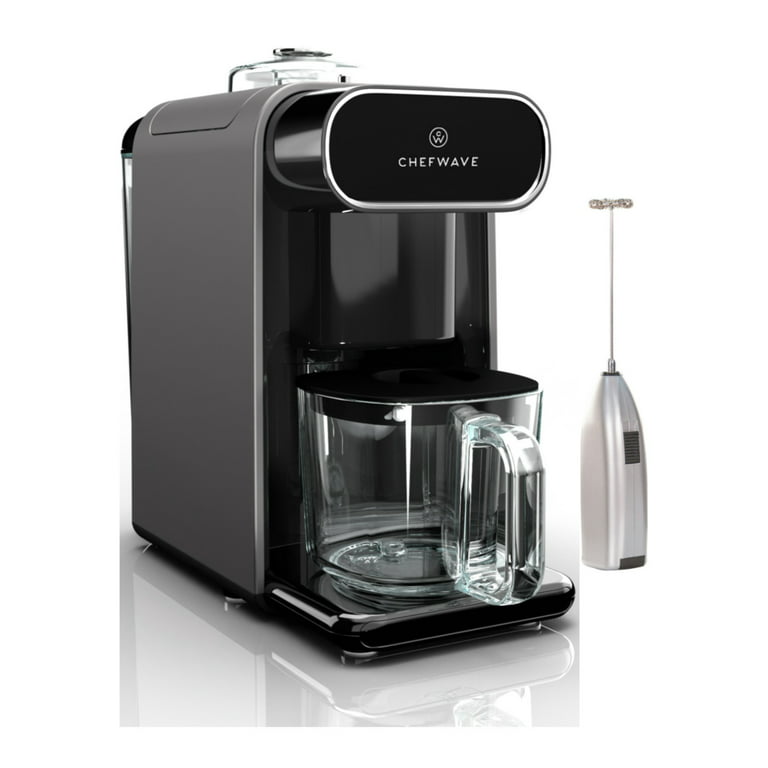 ChefWave Milkmade Non-Dairy Milk Maker (Black/Silver) with