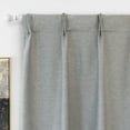 thumbnail image 5 of DriftAway Pinch Pleat Faux Linen Textured Blackout Curtains 52" Width X 84" Length - Gray, 5 of 8