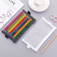 thumbnail image 5 of Material escolar de oficina Transparente Malla Pluma Estuche Bolsa Lápiz Bolsa Estudiantes, 5 of 5