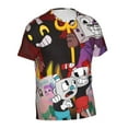 thumbnail image 4 of The Cuphead Show Shirt 3d Printed T Shirt Crewneck Short Sleeve Top Tees For Mens, 4 of 6