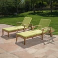 thumbnail image 3 of GDF Studio Jessica Outdoor Weather Resistant Chaise Lounge Cushion, Set of 2, Green, 3 of 7