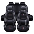 thumbnail image 2 of OTOEZ Car Seat Covers Luxury Leather 5-Seats Full Set Protector Universal for Auto Sedan SUV, 2 of 9