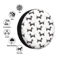 thumbnail image 4 of Gukieu Dachshund Dog Puppy Print Car Tire Cover, Adjustable Waterproof and Dustproof Tire Protection Cover, Suitable for SUV, Truck, Van-16 inch, 4 of 6