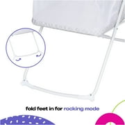 Cosco Kids Sleep Spot Baby Bassinet, Portable Bassinet for Baby, Noir Dot