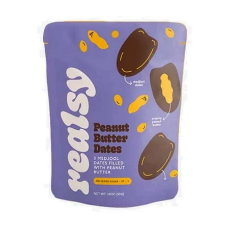 Realsy - Filled Medjool Dates  1.8oz | Multiple Flavors