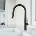 thumbnail image 2 of VIGO Greenwich Single Handle Pull-Down Sprayer Kitchen Faucet in Matte Black, 2 of 10