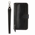 thumbnail image 6 of Nalacover for iPhone 13 Pro Max Zipper Wallet Case with Card Slots Holder Kickstand Magnetic Clasp Flip Folio Case, Luxury PU Leather Shoulder Strap Wristlet Handbag Crossbody Shockproof Cover, Black, 6 of 8