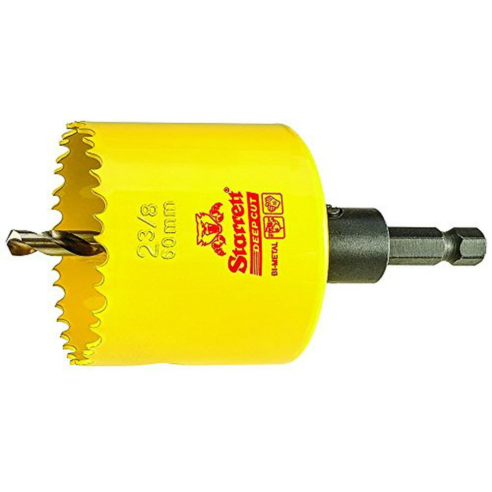 HSS BIMetal, DEEP Cut Hole Saw with Arbor, 23/8" 60MM Diameter