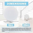 thumbnail image 2 of 8Pcs Plastic Flat Blank Wall Hole Cover Sheets with 60PCS Plastic Stickers 5.98inch PVC Material Dustproof Cover Plate Flat Round Frosted Blank Plate, 2 of 4