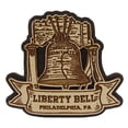 thumbnail image 2 of Liberty Bell Philadelphia Wood Engraved Fridge Magnet Souvenir Gift, 2 of 5