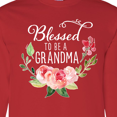 thumbnail image 4 of Inktastic Blessed to Be a Grandma with Flowers Long Sleeve T-Shirt, 4 of 5