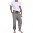 thumbnail image 6 of GIRUNS Men's Pajama Pants Soft Casual Sleep Pants With Pockets Elastic Waistband Sleepwear Pants With Drawstring Dark Gray S, 6 of 6