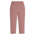 thumbnail image 4 of MLCDZ Womens Travel Capri Pants Lightweight Stretch with Pockets Petite Ankle Dressy Golf Work Business Casual Slacks, 4 of 8