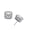White Sapphire on Platinum Plated, variant on Royal Princess 7mm Cut Simulated White Or Pink Sapphire 14K Gold Plated Stud Earrings for Women