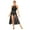 Black, variant on YONGHS Women Lyrical Modern Ballet Leotard Sleeveless Dance Costume Sheer Mesh Split Flowy Dress Black S