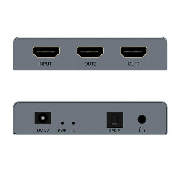 E12A HD 2.0 Audio Extractor Splitter HD to 2 HD Splitter 4K 60Hz HD to HD Optical SPDIF 3.5mm HD Audio Splitter Switcher