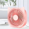 thumbnail image 2 of Yeacher Mini Desk Fan Quiet 3 Speed Portable Fan Personal Desk 360 Degree Rotation Fan, 2 of 8